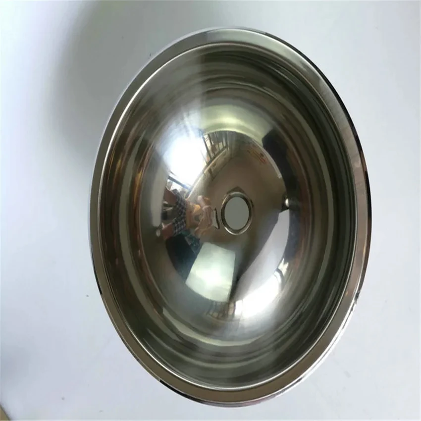 Stainless Steel Round Sink 340*150mm Polished Golden Painted RV Caravan GR-560  speed boat accessories