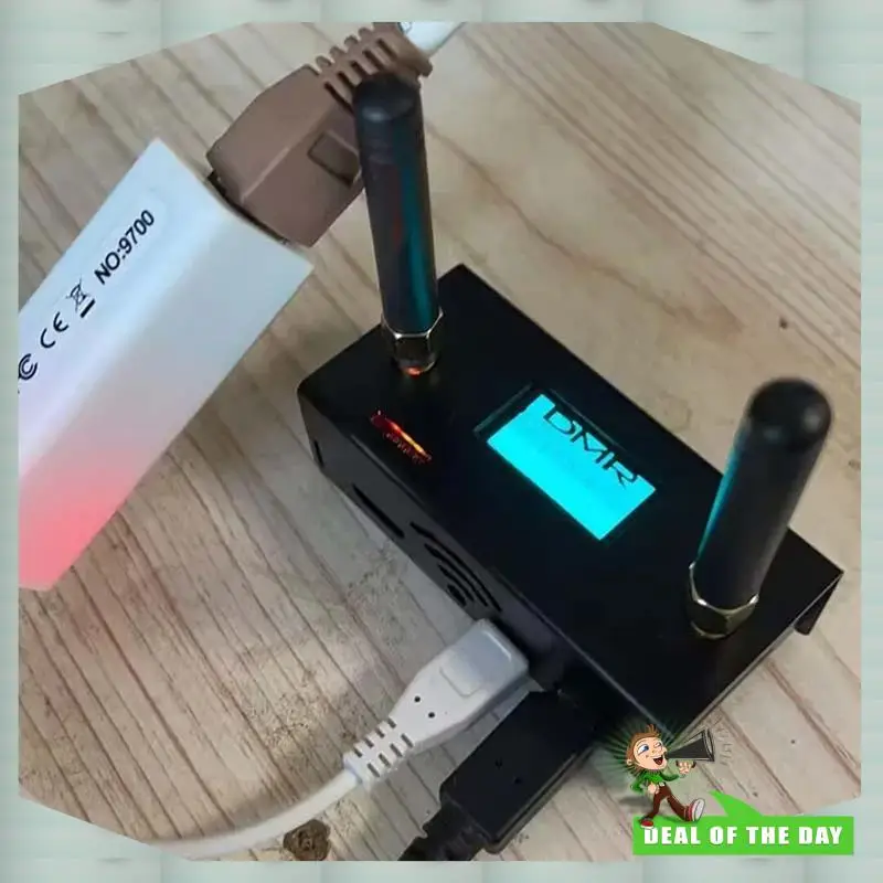 24-uurs levering Ondersteuning P25 DMR YSF Duplex MMDVM_Hs_Dual_Hat Hotspot UHF VHF Ingebouwde antenne voor Raspberry Pi+ OLED+ Case