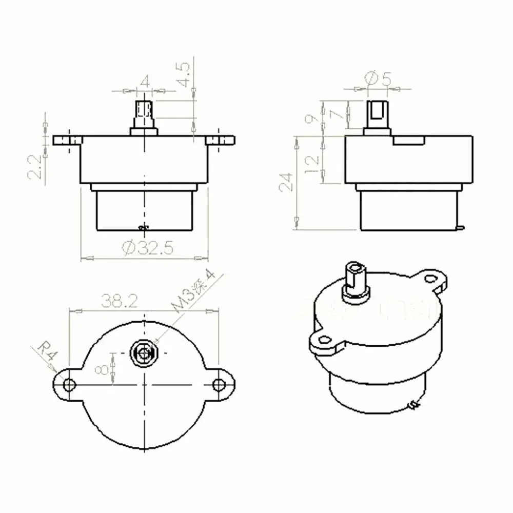 DC 6V/12V Electric Brushless DC Motor High Torque Gear Motor Geared Box S30K Reduction Motor 2 Wires for Electronic Toys Fan image 6