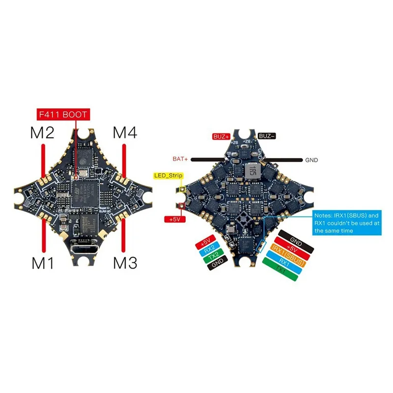 M05K Superx HD ELRS 1-2S AIO Controlador de vôo embutido 12A ESC UART ELRS V3 RX para Mobula6 Hdzero Moblite7 Walksnail
