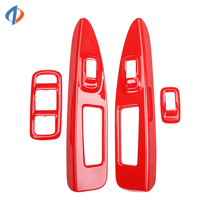 For Ford Fiesta 2009-2013 2012 2011 2010 Door Electric Window Switch Lift Panel Trim Cover Sticker