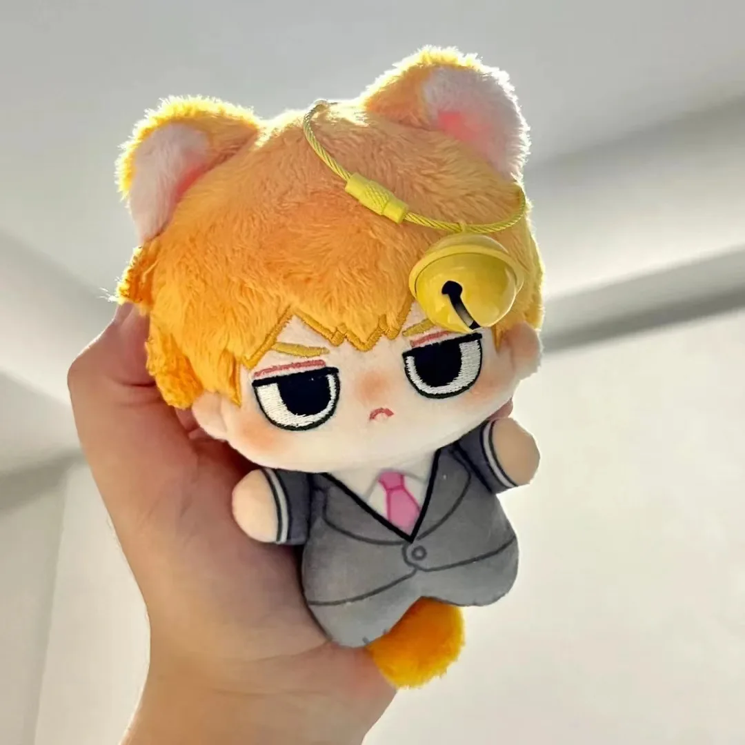 Mob Psycho 100 10cm Printed Cotton Doll, Shigeo Kageyama Reigen Arataka Plush Keychain, Cute Backpack Pendant Anime Fan Gift