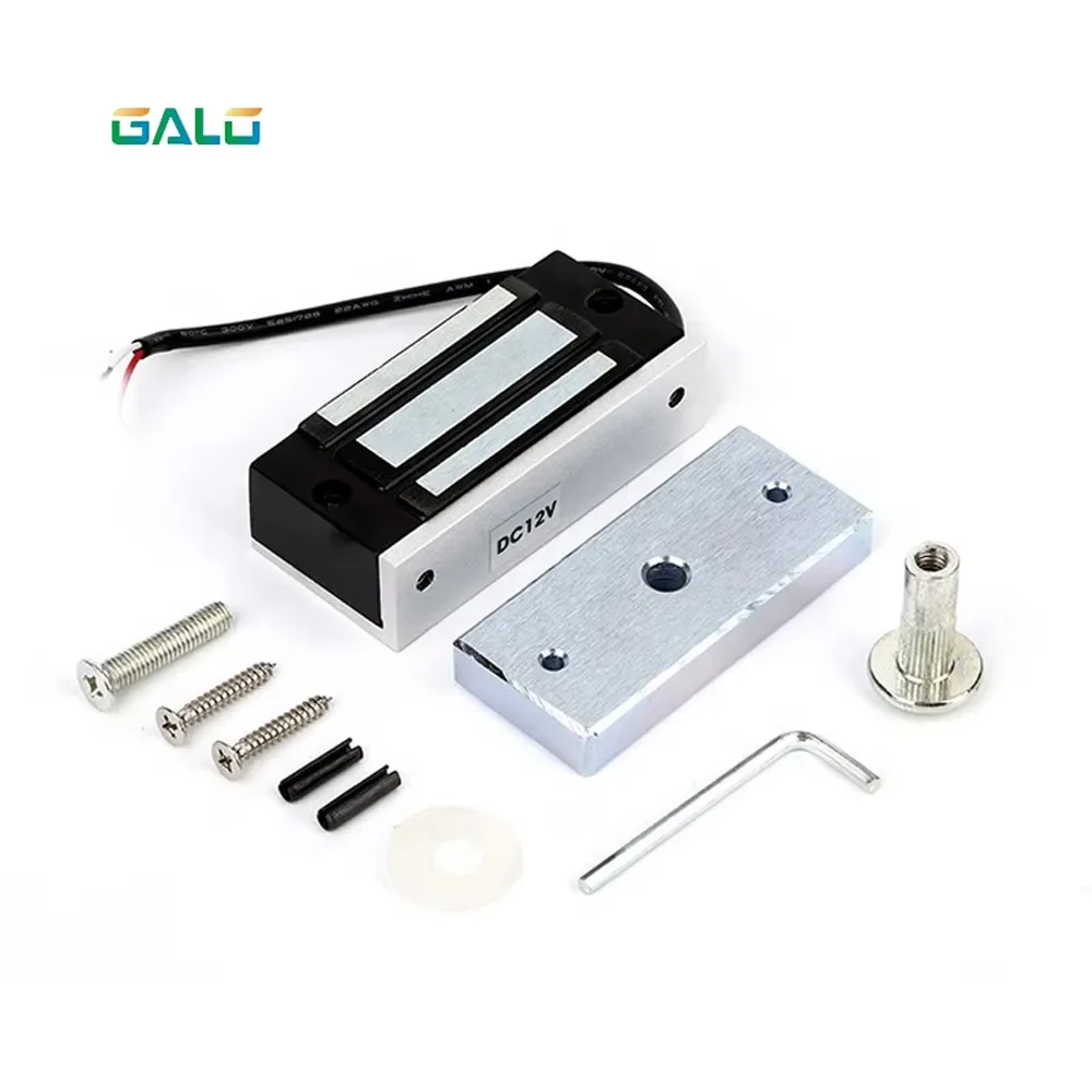 Miniaturowy zamek elektromagnetyczny M60 – 12 V DC, siła trzymania 60 kg, bezpieczny w przypadku awarii dla systemów wejściowych