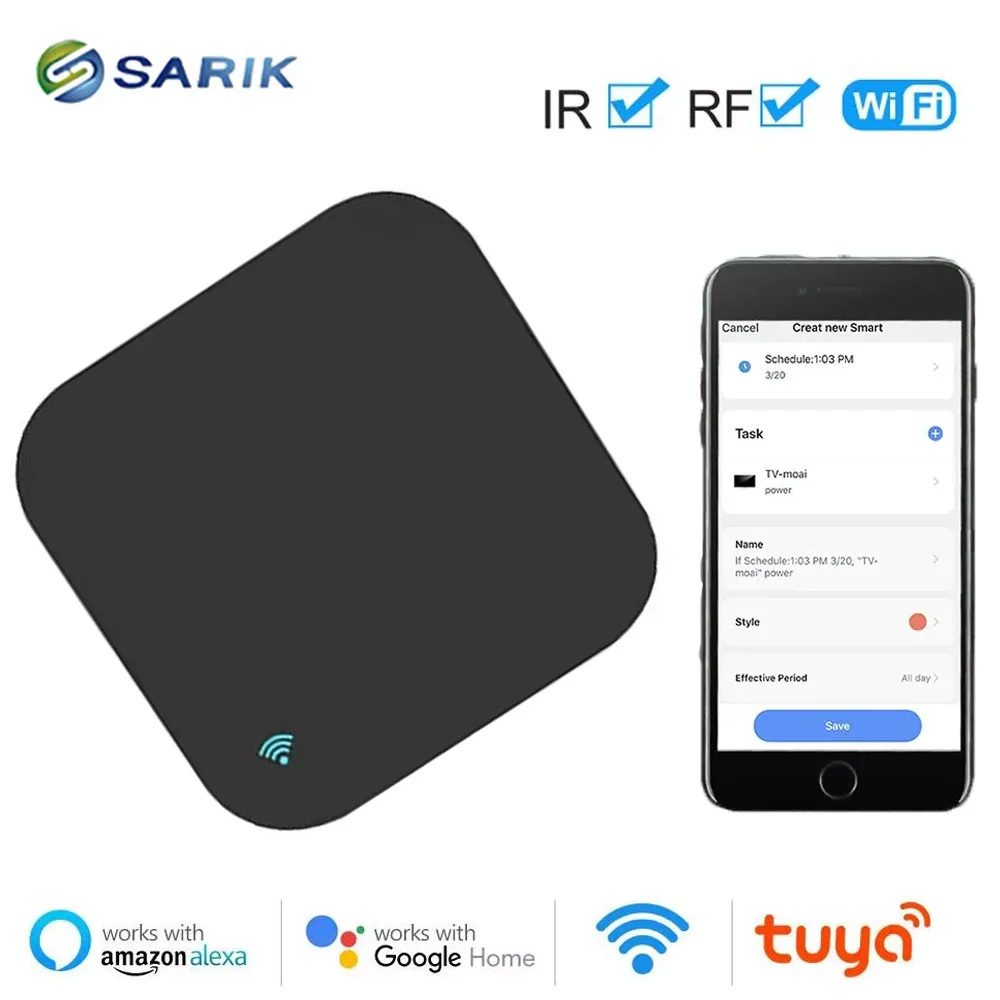 

Tuya WiFi Universal RF433 RF315 Remote Control TV Home Appliance Infrared Controller DC5V USB IR Smart Remote Control