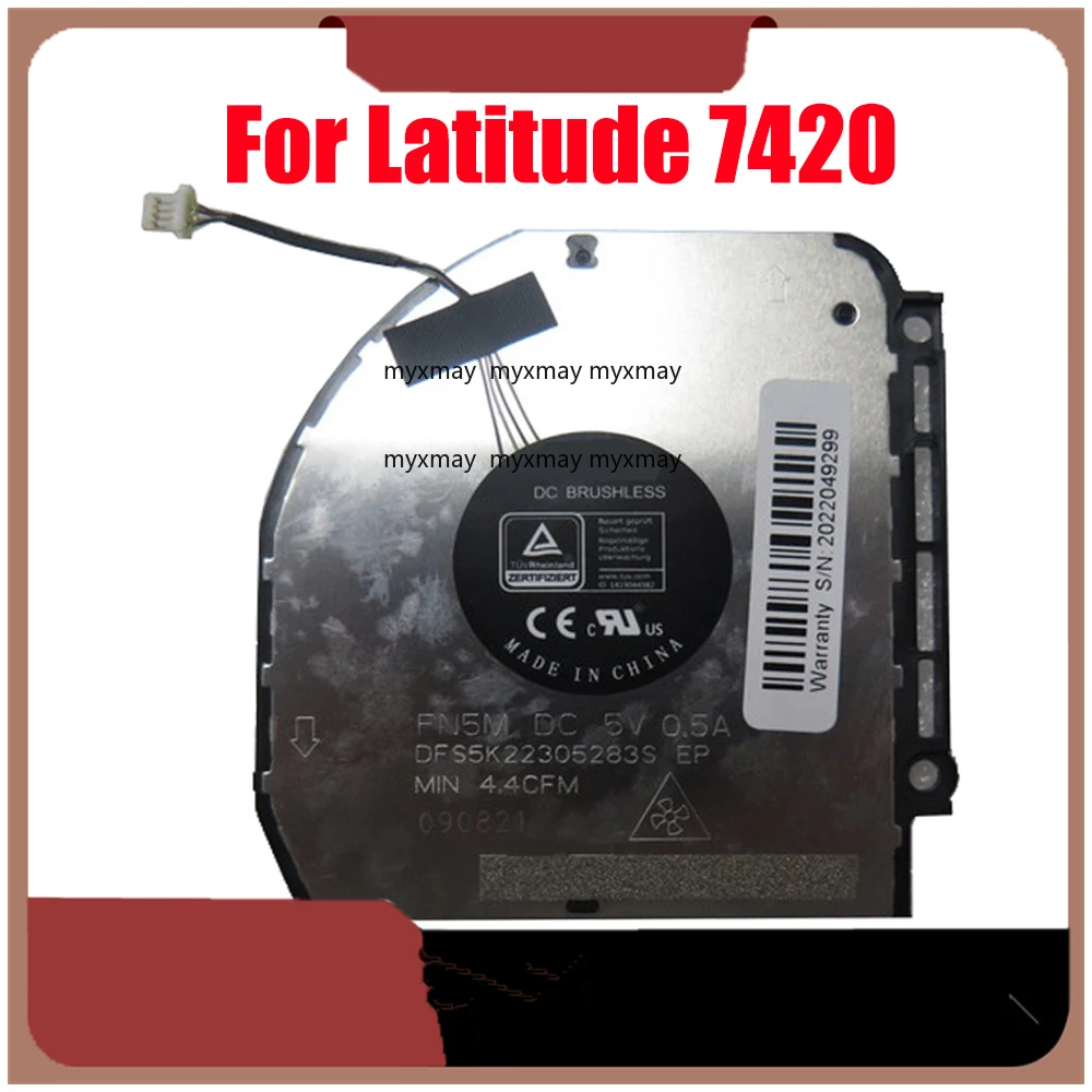 

Вентилятор процессора ноутбука для DELL Latitude 7420 DFS5K22305283S FN5M, совместимый с EG50040S1-CM60-S9A DC5V 0,5A 4PIN, новый