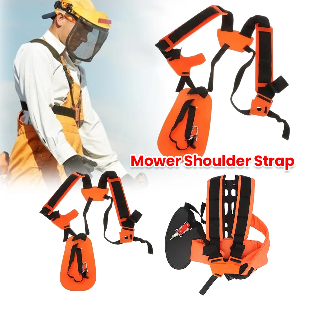 

Двойной плечевой ремень с удобной мягкой подкладкой, двойные плечевые ремни, экономия труда, повышение безопасности для кустореза-триммера