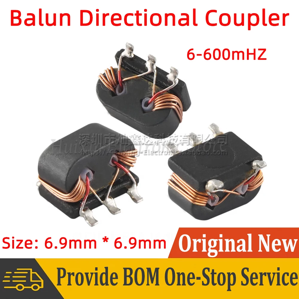 

5pcs SMD SMT RF Signal Balun Transformer Directional Coupler 458PS-1006 Frequency 6mHz-600mHz 16dB B5F Type