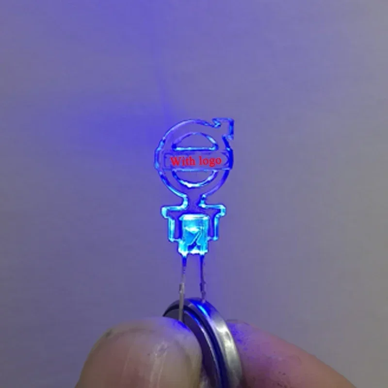 Led plastikowa czerwona niebieska lampa biurkowa Logo dla 1/14 Tamiya RC ciężarówka samochód Volvo 56360 FH 12 FH16