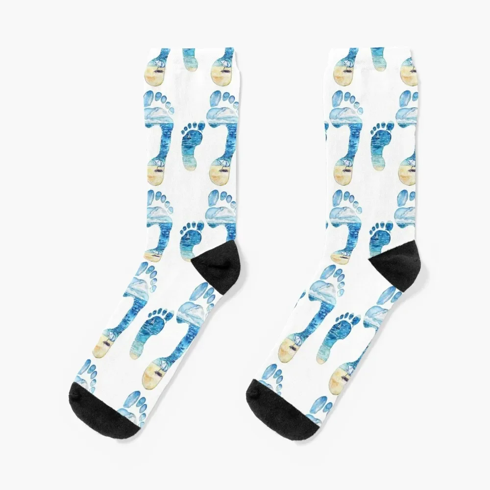 Footprints with memories inside Socks Argentina halloween gift Girl'S Socks Men's