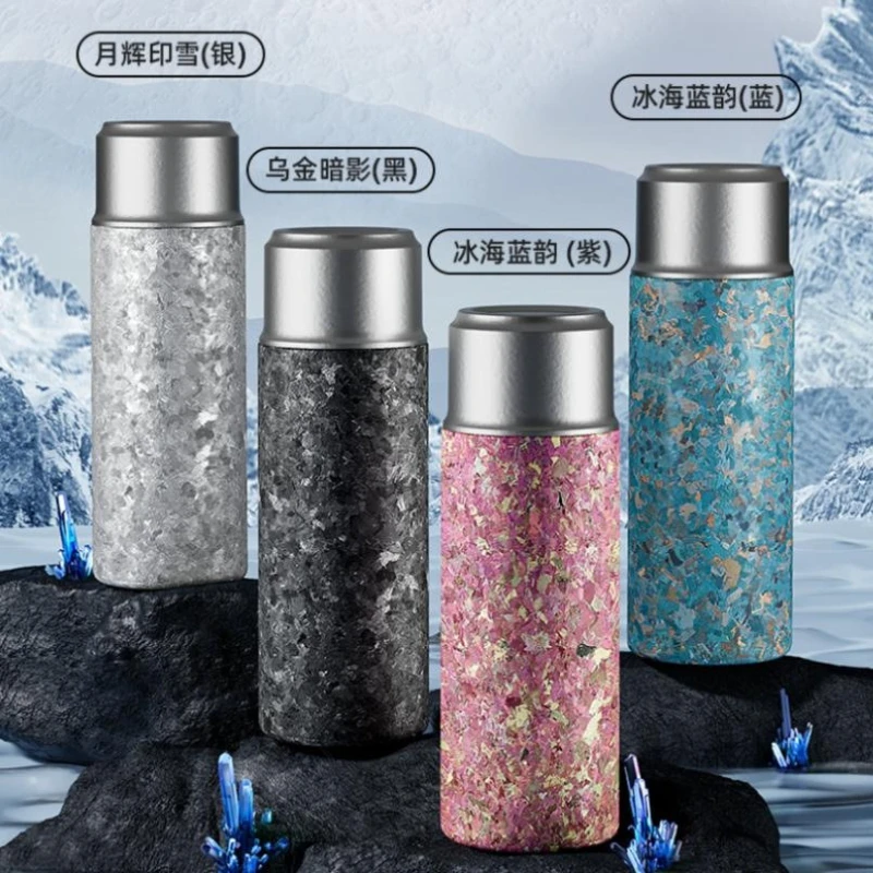 Pure titanium water cup Thermos cup Seamless liner Business gifts Titanium Light high-end general merchandise Popular explosion
