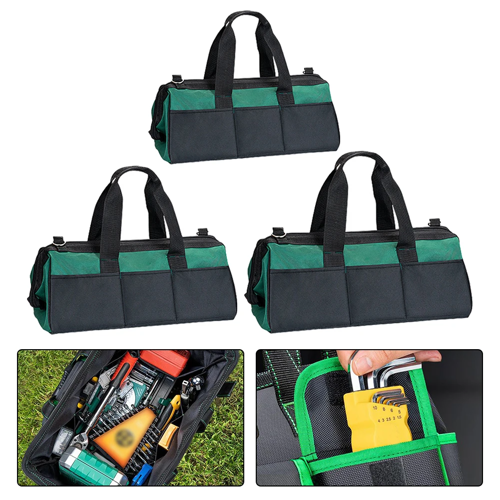Electrical Tool Tote Robust Storage Bag Mechanic Work Large Interior Space Multifunctional Use Six Exterior Pockets For Sports