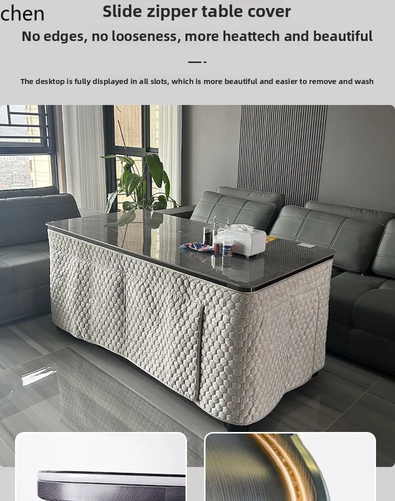 LXC living room lifting heating table electric heating household electric fire table coffee table stove