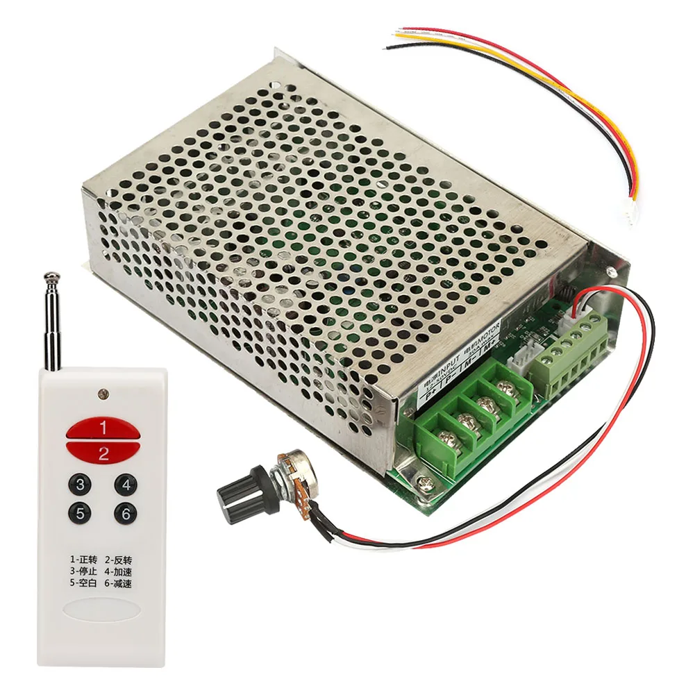 

Motor Speed Controller Wireless Remote Control Motor Governor Speed Controller 12V/24V/30V 30A Forward and Reverse