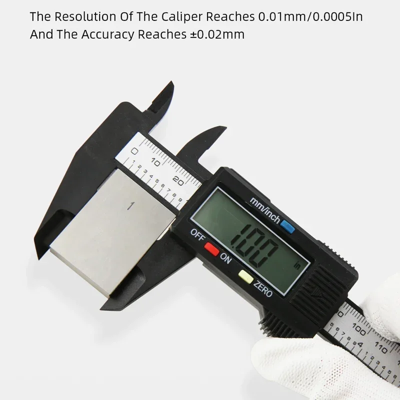 Imagem -03 - Vernier Caliper Medidor de pé de Plástico Régua Eletrônica Ferramenta de Medição Digital Micrômetro Ferramentas Manuais