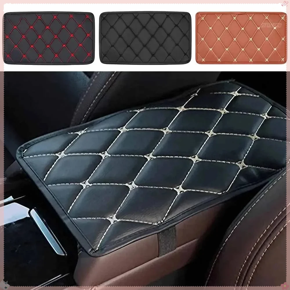 1PC/2PCS Universal Car Armrest Pad Waterproof Center Console Box Protector Interior Accessories