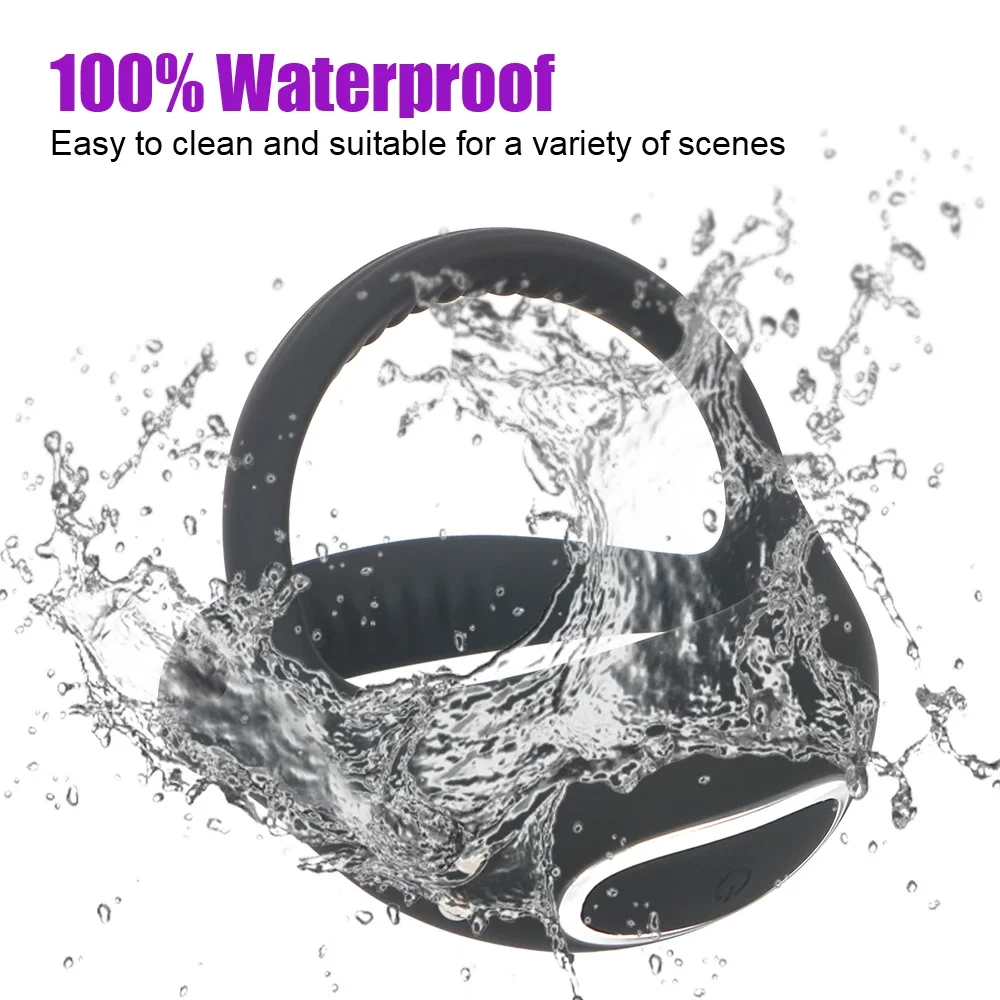 التحكم اللاسلكي تهتز خاتم الديك السيليكون القضيب الدائري تأخير القذف المدرب توسيع منتصب الجنس لعب للرجال الأزواج #4