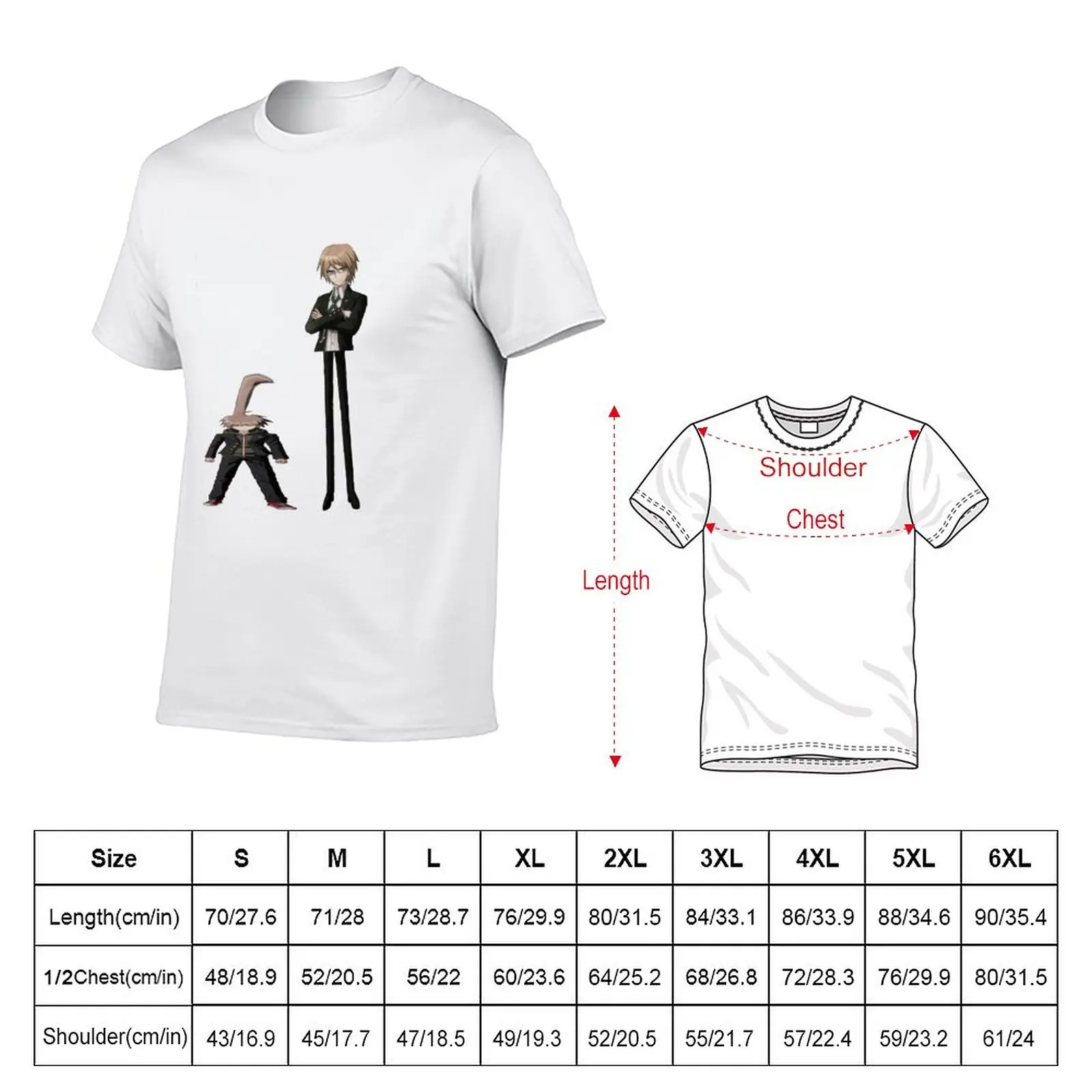 New cursed danganronpa image 2 (improved) T-Shirt summer top Oversized t-shirt Men's long sleeve t shirts