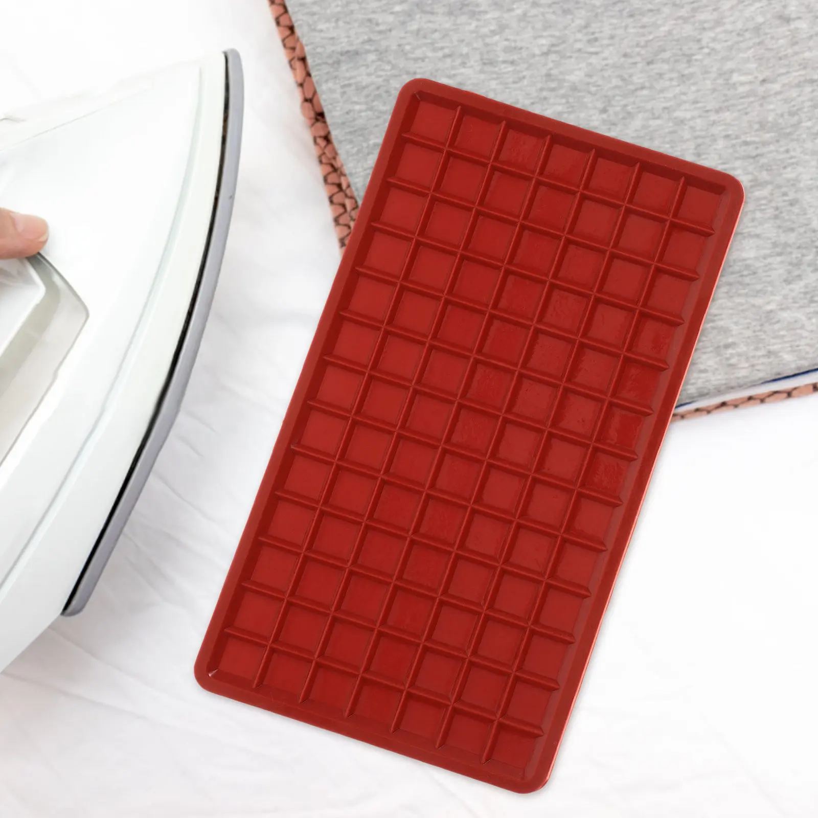 

Premium Heat Insulation Iron Rest Pad Silicone Ironing Mat for Steam Irons Non-Slip Cushioned Protective Tabletop Ironing Pad