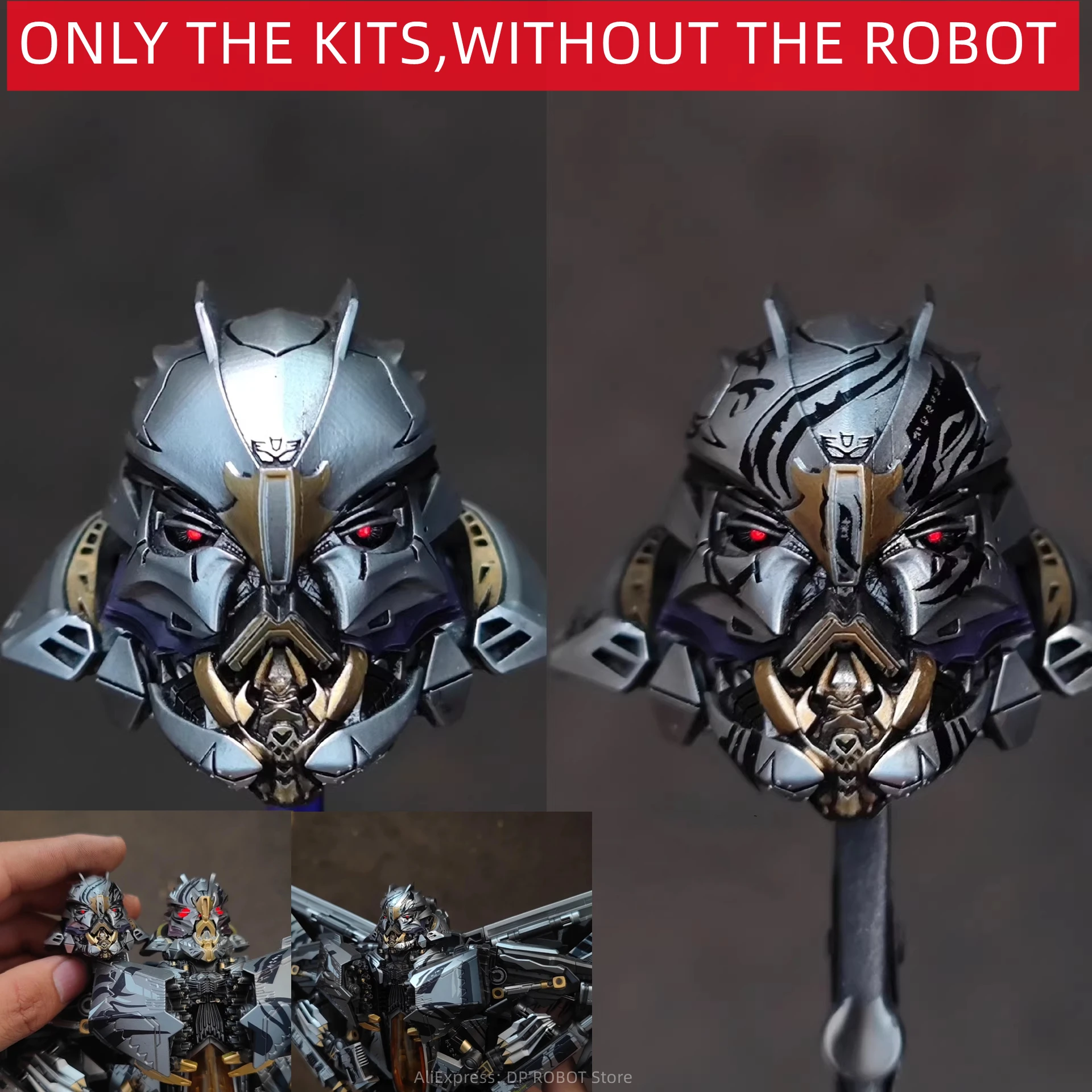 【Quan MODEL】Custom Replacement Head Upgrade Kit For T10 T10S F12/F10 F12S/F10 Mpm Starscream Figure Accessories