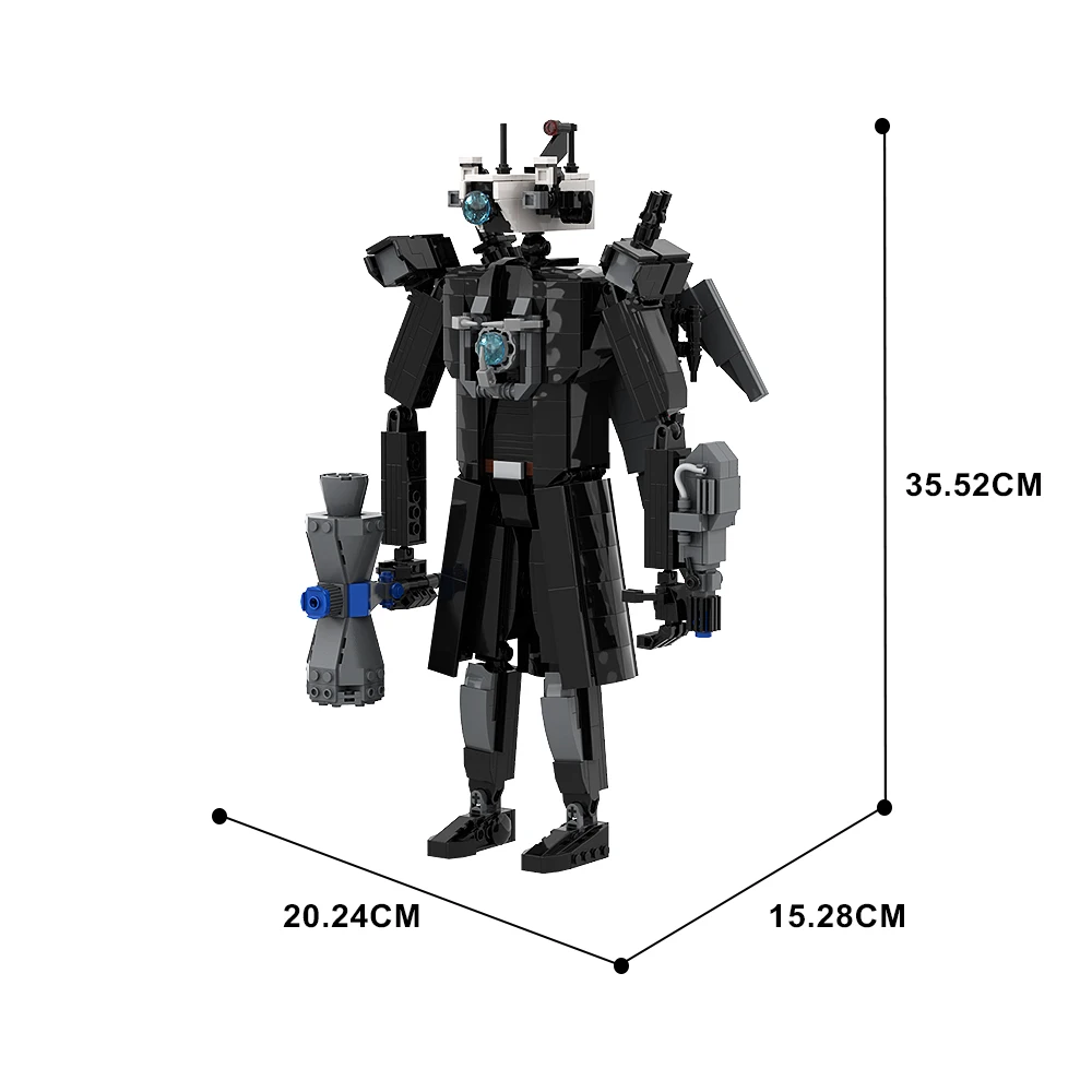 MOC Skibidi Toilet Discounts Toilet Toy Building Blocks Skibidi Toilet The Audio Man and Camera Titan Man Game Character Mode