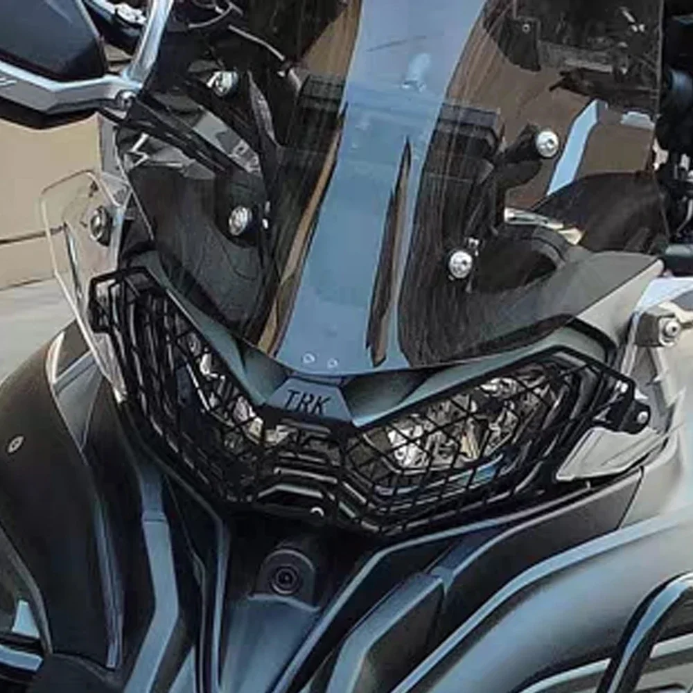 

For Benelli TRK 702 TRK 702X 2022 2023 TRK-702/X Headlight Guard Grill Grille Protection Mesh Headlight Grille Guard Cover Grill