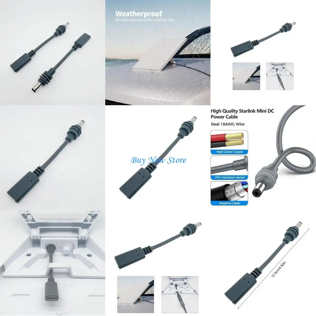 

20CE USB C Female To Male Power Adapter Cable Power Converter Cable for Power