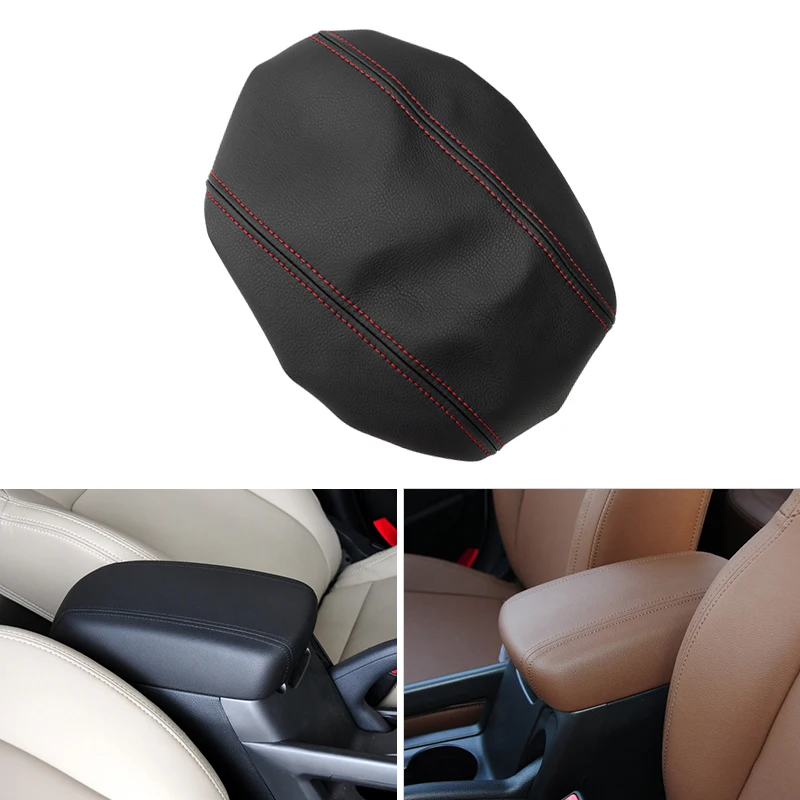 Car-styling Interior Center Armrest Box Skin Cover Leather Trim For Honda City 2008 2009 2010 2011 2012 2013 2014