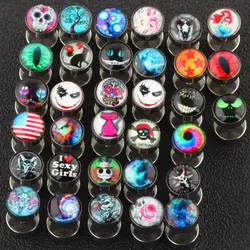 2pcs Multiple Styles Punk Stainless Steel Earrings Women Men Dumbbells Barbell Round Pierceing Ear Stud Earring Fashion Jewelry