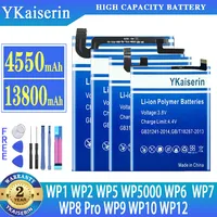 YKaiserin Battery For Oukitel WP1 WP2 WP6 WP5 WP5000 WP7 WP8 Pro WP8Pro WP9 WP10 WP12 Mobile Phone Batterij + Free Tools