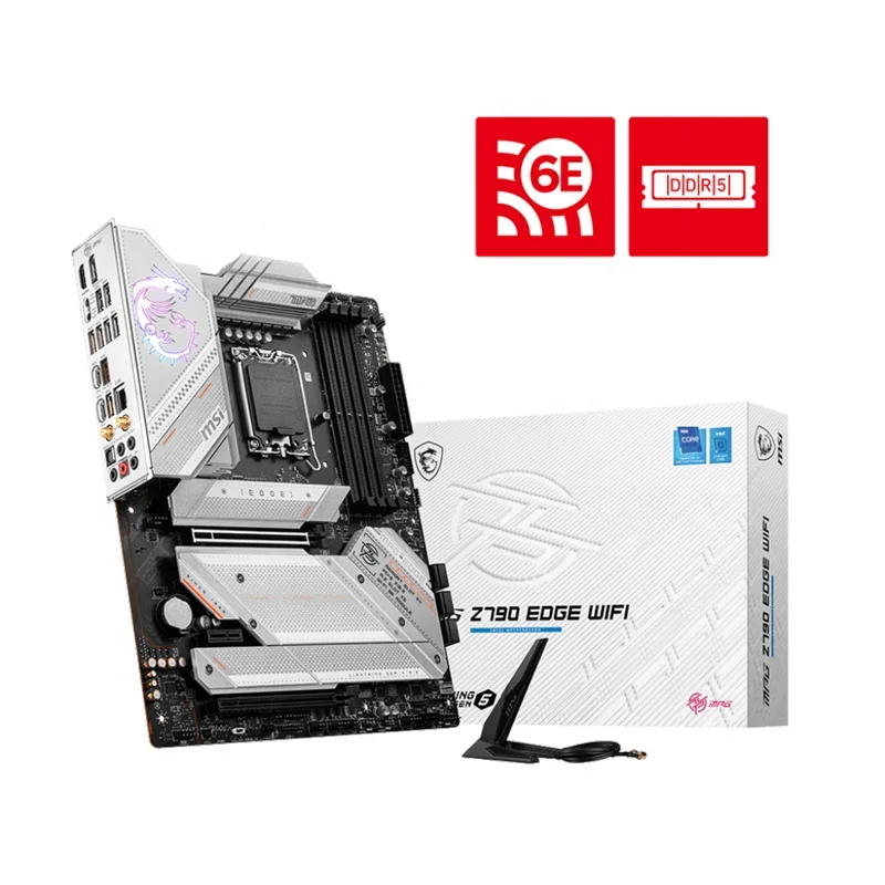 MSI MPG Z790 Edge Wifi DDR5 Motherboard LGA1700 Support 12/13th Gen Intel i5 i7 i9 Processor 64 Bit Mother board