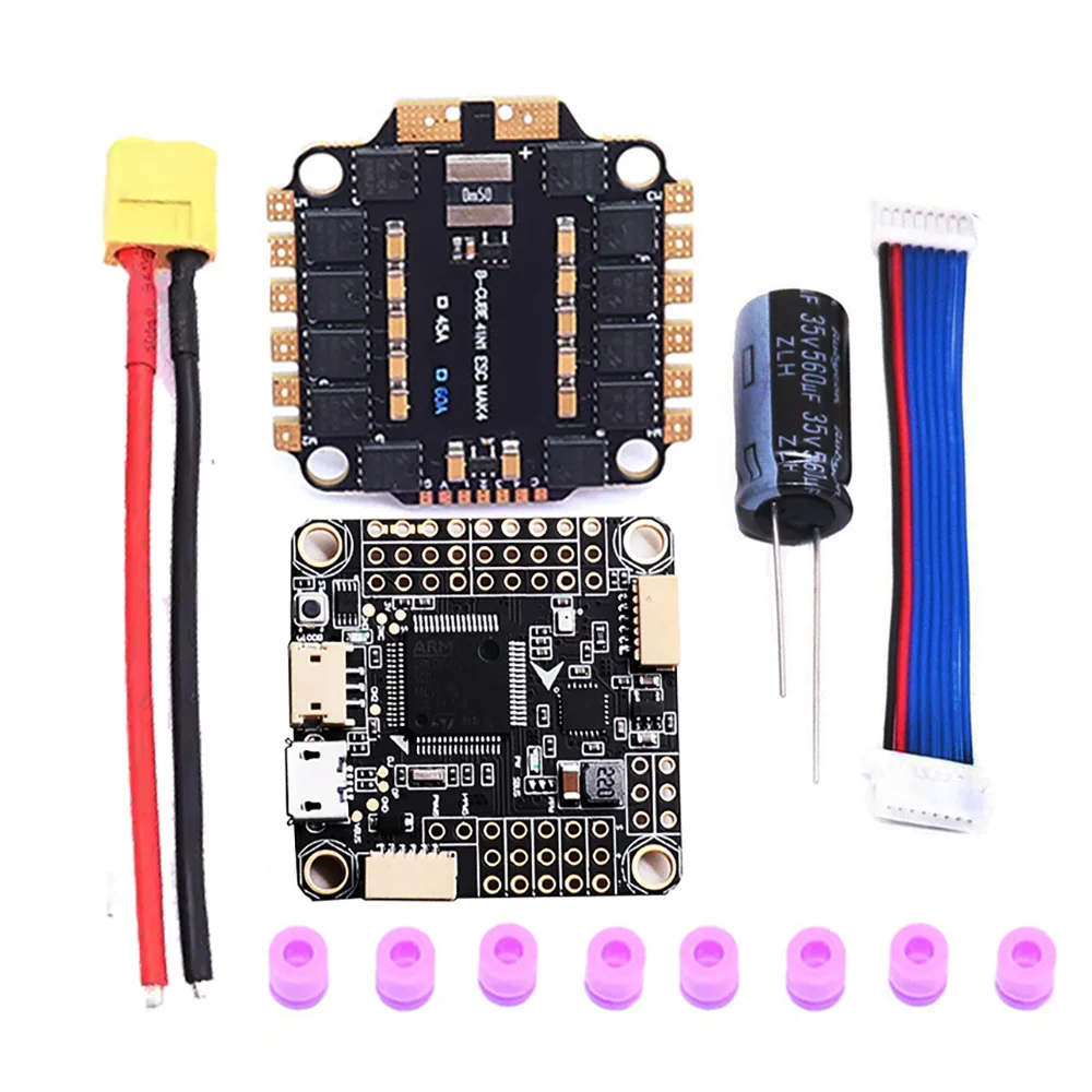 

F405 F4 V3S PLUS Flight Controller BMP280 Barometer& BLHELIS 45A/60A 4in1 ESC for RC FPV Drone Racing