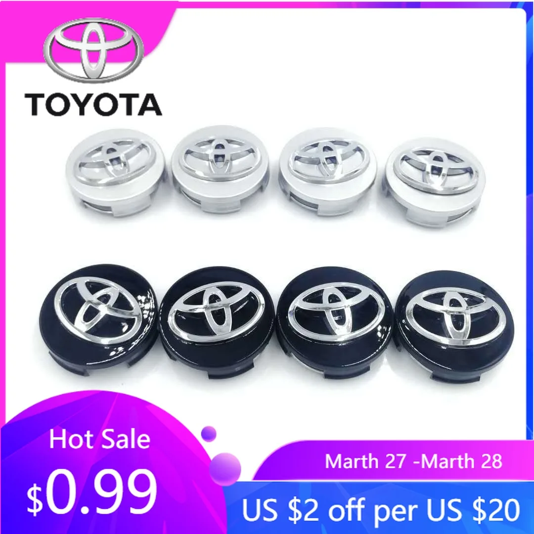 

Новинка 2026: Декоративные колпачки на центральные отверстия колесных дисков (62 мм, 4 шт.) для Toyota C-HR, RAV4, Yaris, Hilux, Avensis, Prius