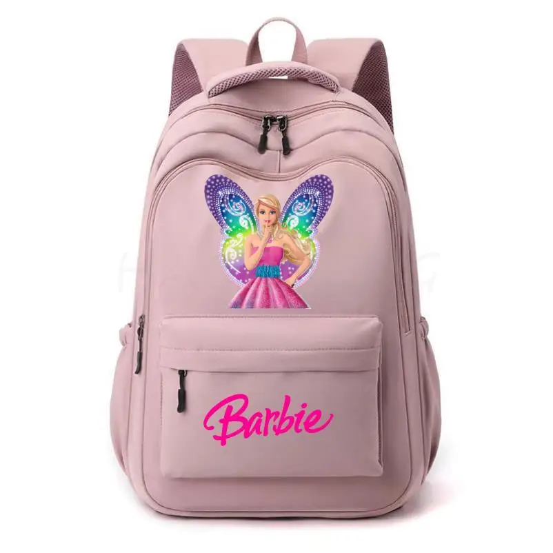 Backpacks Barbie the movie Sweet Girls Boys Students Casual Capacity School Rucksacks Women Men Nylon Shoulder Laptop Mochilas