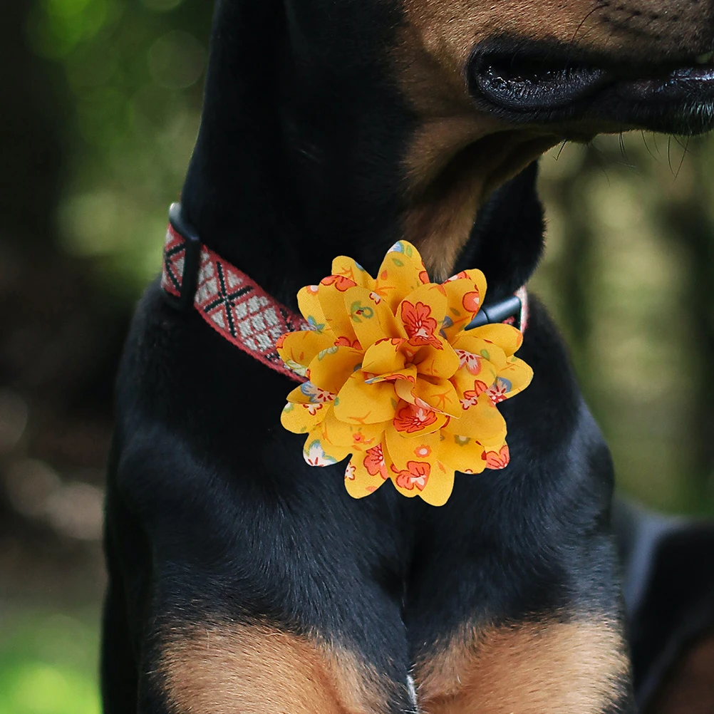 

20pcs Pet Headgear Flower Dog Collar Accessories Cute Decoration for Cat Puppy Small Animals Birthday Xmas Gift