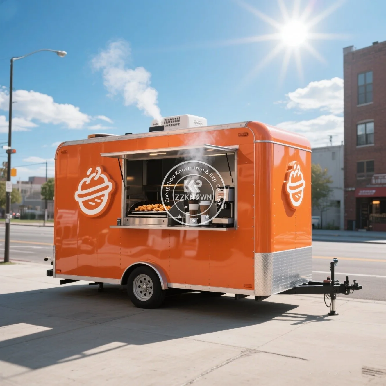 Customizable Factory Price Mobile Mini Ice Cream Food Cart Small Fast Food Trailer Fully Equipped Snack Machine Food Truck
