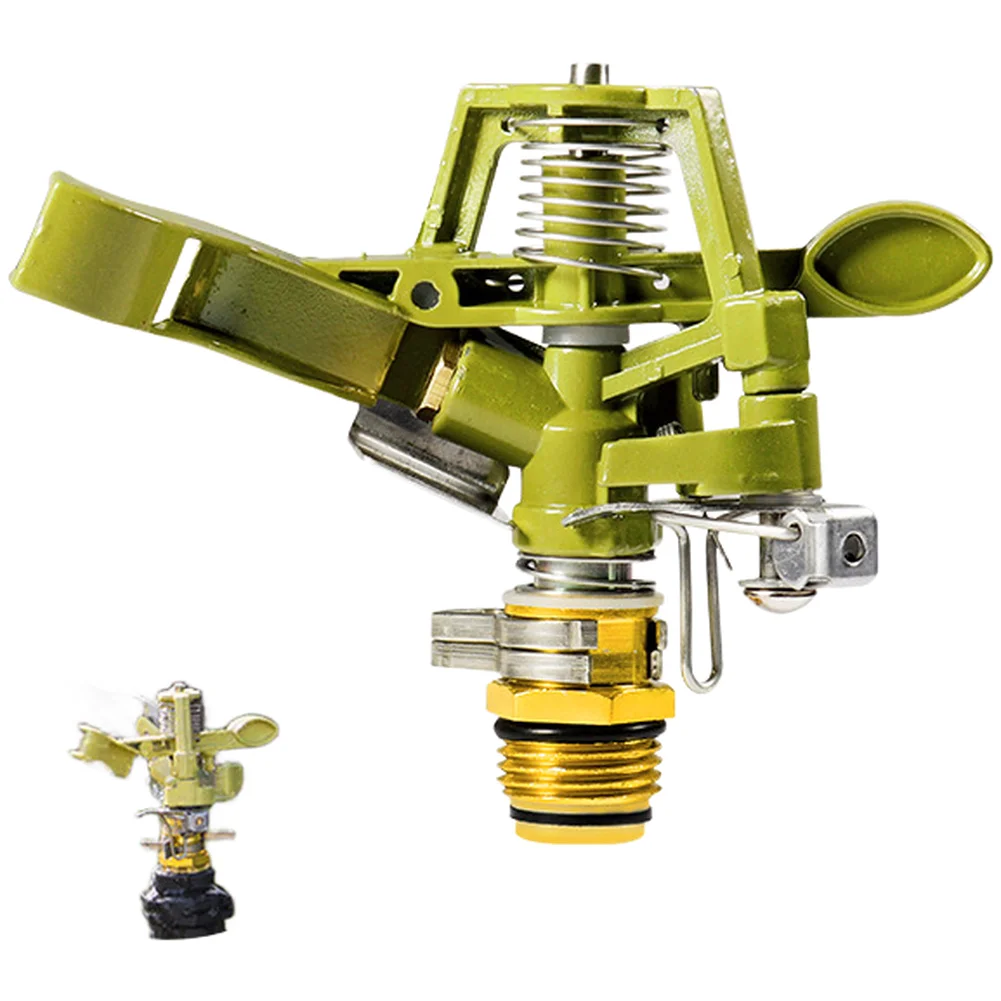 360° Automatic Rotating Garden Sprinkler Adjustable Water Spray Head For Lawn Irrigation Large Area Yard Watering System