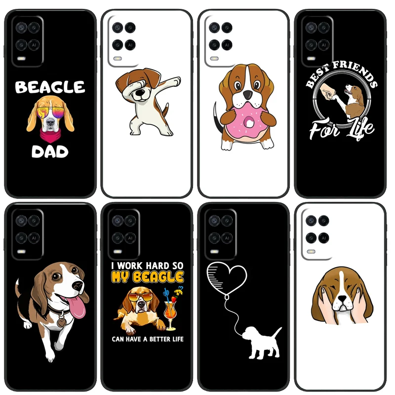 The Beagles Funny Cartoon Dog Case For OPPO A96 A76 A16 A98 A78 A58 A18 A15 A17 A77 A5 A9 A74 A94 A52 A72 A53S A54S A57S