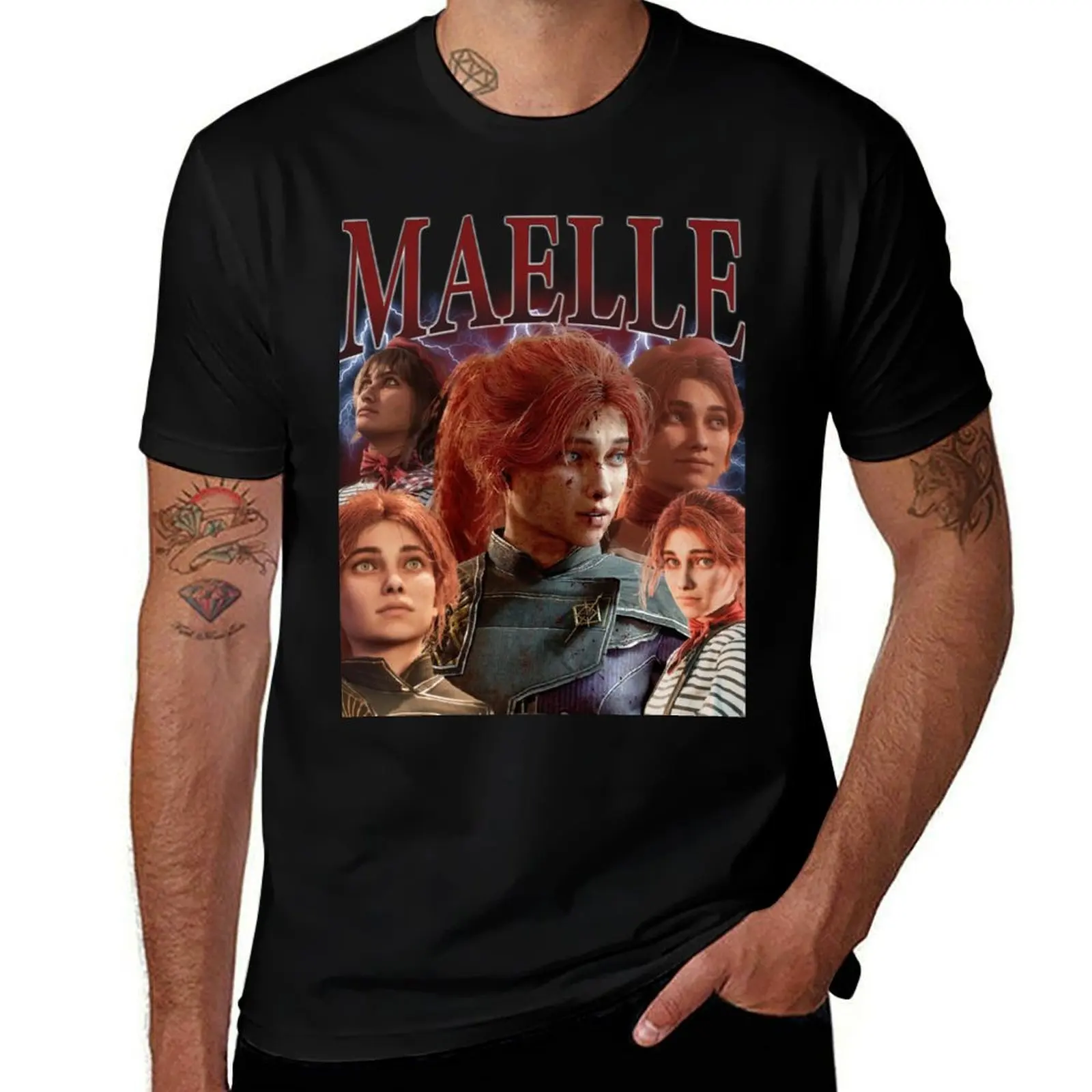 

Clair Obscur Expedition 33 Maelle Vintage T-Shirt anime shirt cute clothes blue lock outfits for men