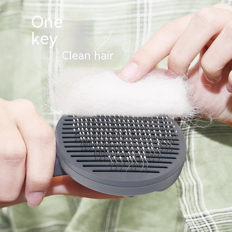 Pet Comb Dog Cat Hair Cleaning Comb Depilator Brush Pet Comb Hair Removal Brush Cat Dog Hair Removal Massage Pet Supplies