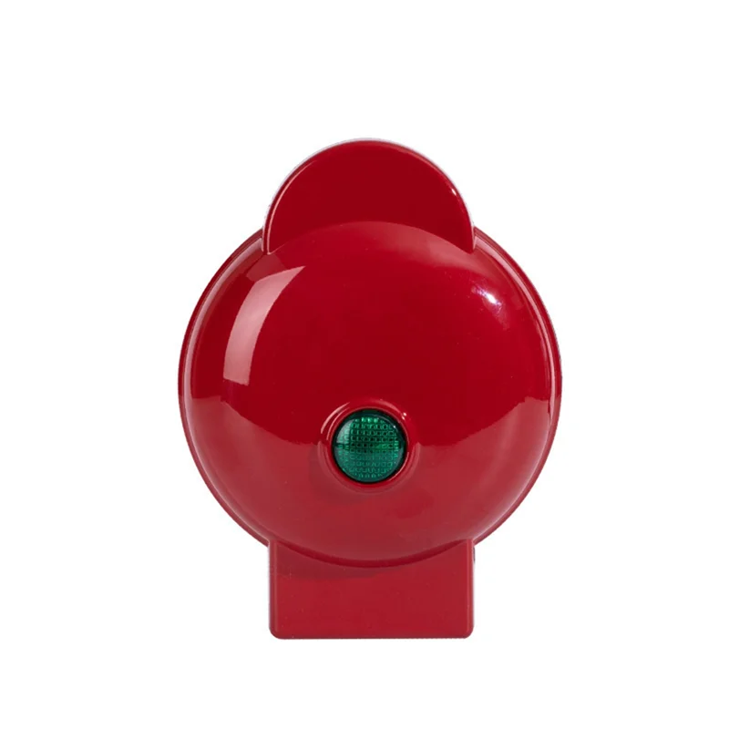 

X11A Электрическая мини-вафельница с антипригарным покрытием, 4,5 дюйма, компактный дизайн, сэндвич, яйца, легко чистится, красная вилка европейского стандарта, простая установка, легко в использовании