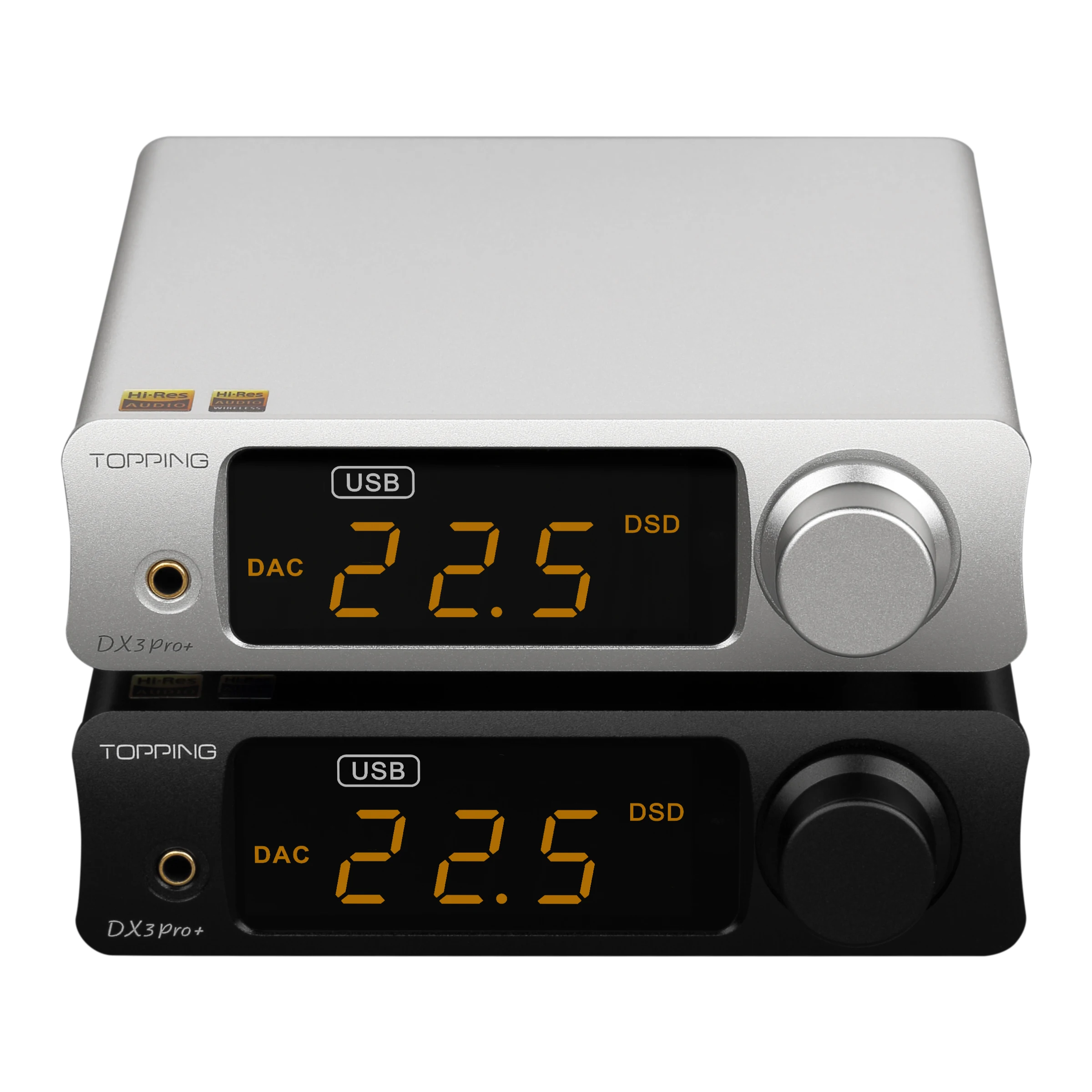 TOPPING-decodificador de Audio Digital Dx3 Pro Plus, amplificador de auriculares, DAC, USB, equilibrado, HIFI, ES9038Q2M, Bluetooth, LDAC, DSD, DX3pro +