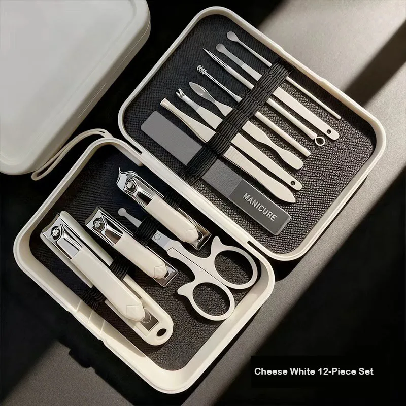 

Портативный набор ножниц для ногтей с защитой от разбрызгивания, набор для маникюра, полный комплект инструментов для маникюра.