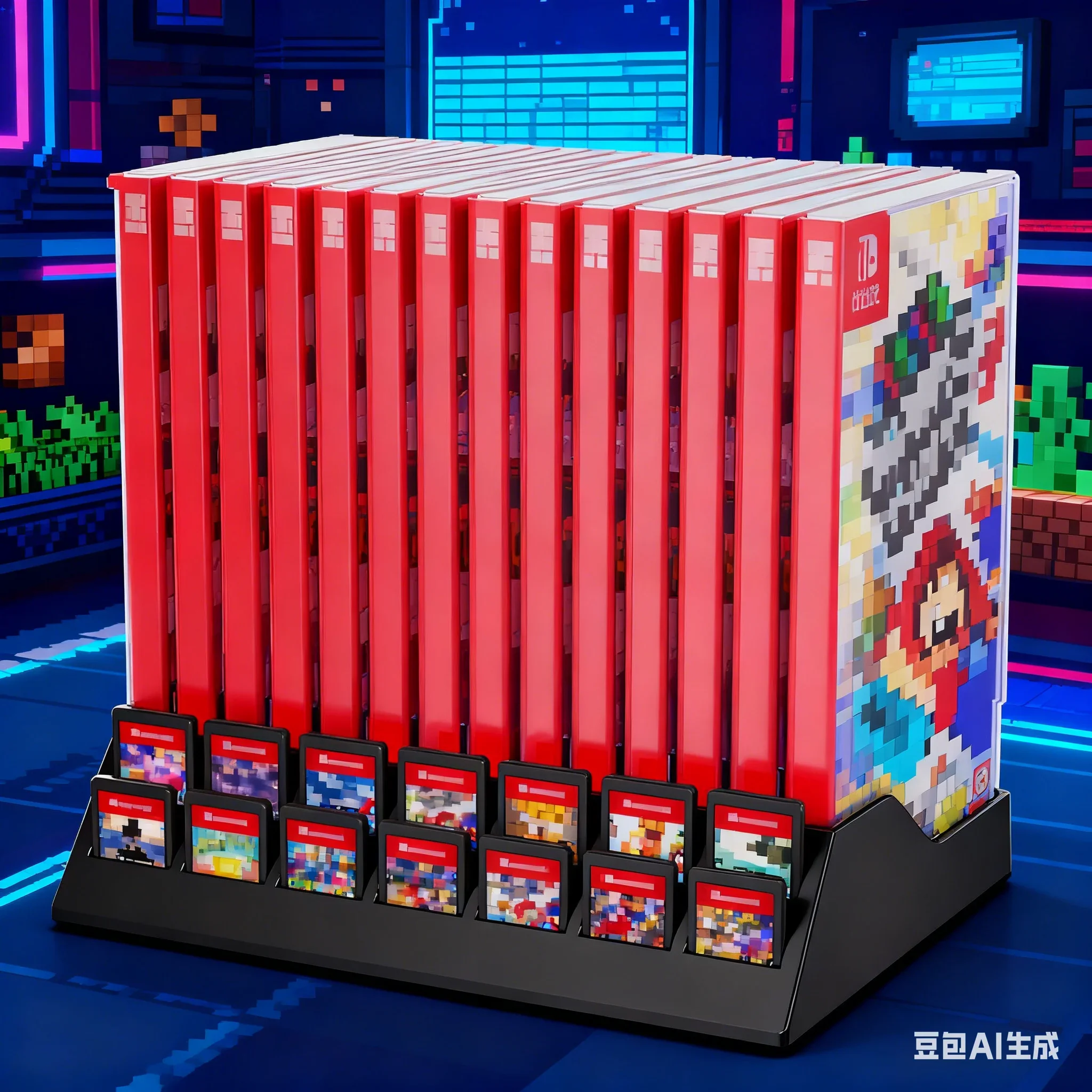 14-in-1 Game Card Holder For Nintendo For Switch 2 Game Card Box CD Storage Rack Stand Holder Game Organizer Accessories