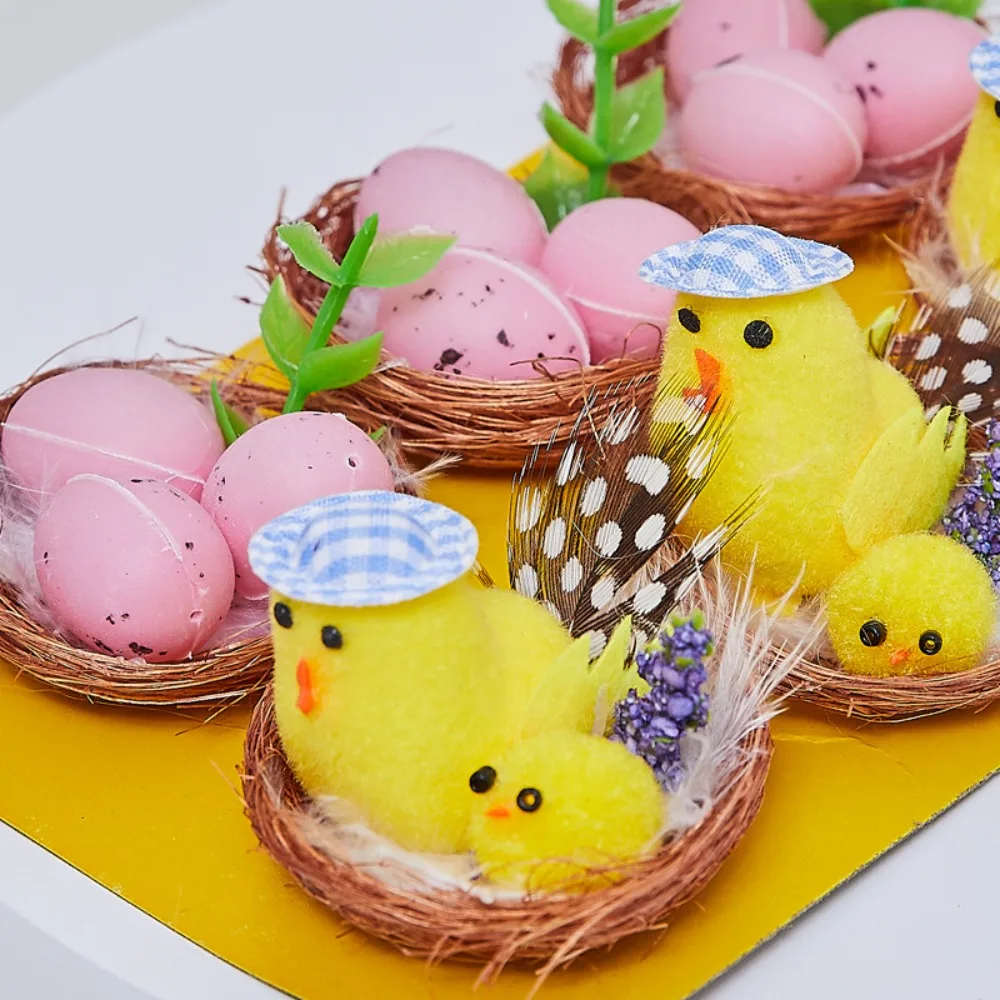 Rabbit Easters Decors Chicks Party Supplies Chicks Rabbit Tabletop Ornament Gift Table Decorations Easters Party Supplies