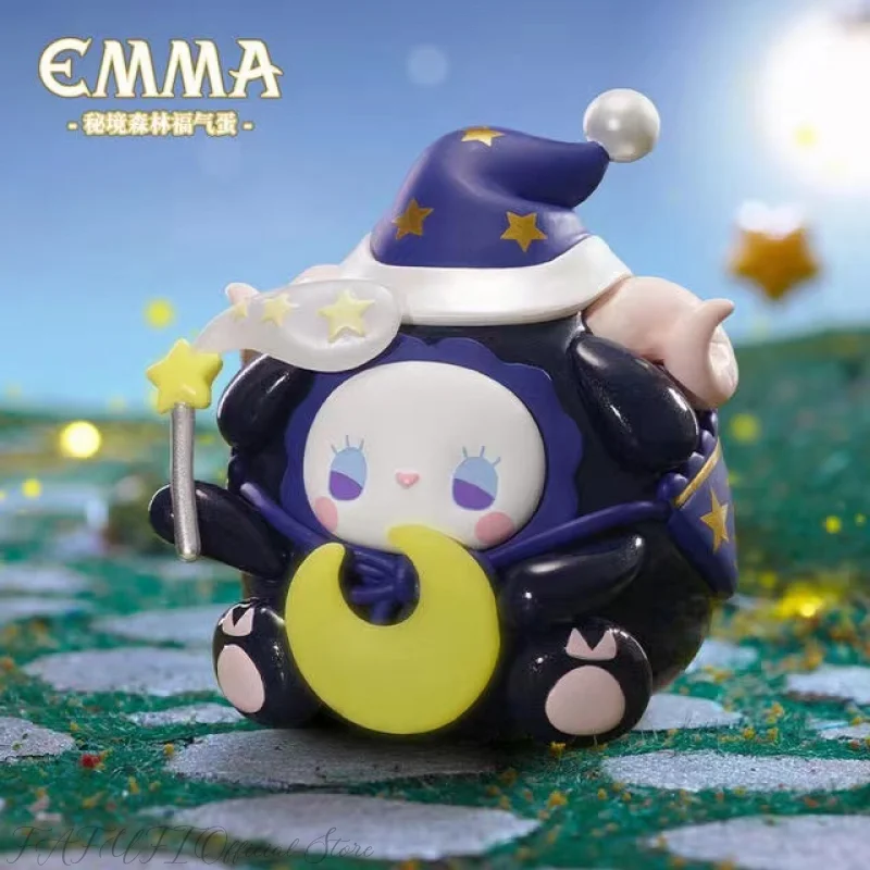 Emma sorte série ovo kawaii cego caixa de adivinhar saco caixa mistério brinquedos boneca bonito anime figura bonito ornamentos desktop presente coleção