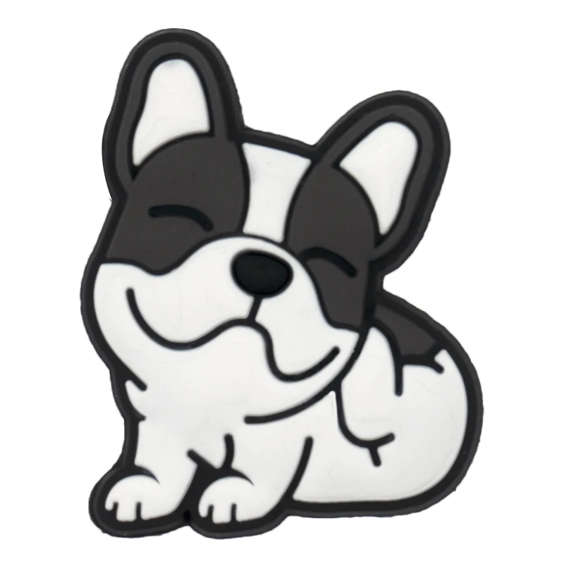 1/9 Stück süße Hundeschuh-Anhänger für Frauen, Corgi, Dackel, französische Bulldogge, Schuhdekoration, Boston Terrier, Pin, Clog, Jeans – Detail 8