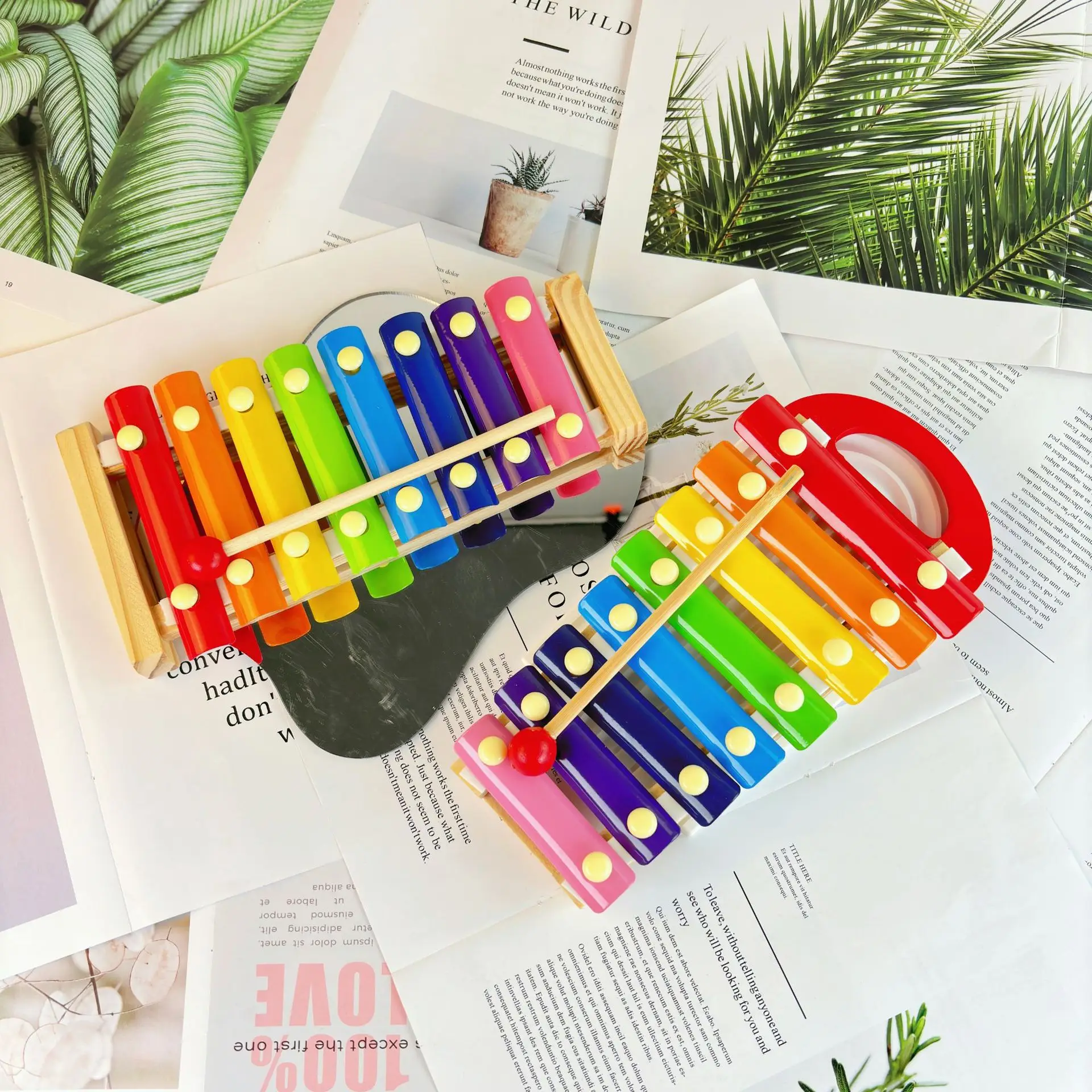 Eight-tone Hand-percussion Piano Baby Toys Educational Percussion Early Childhood Musical Instruments Percussion Xylophone Toys