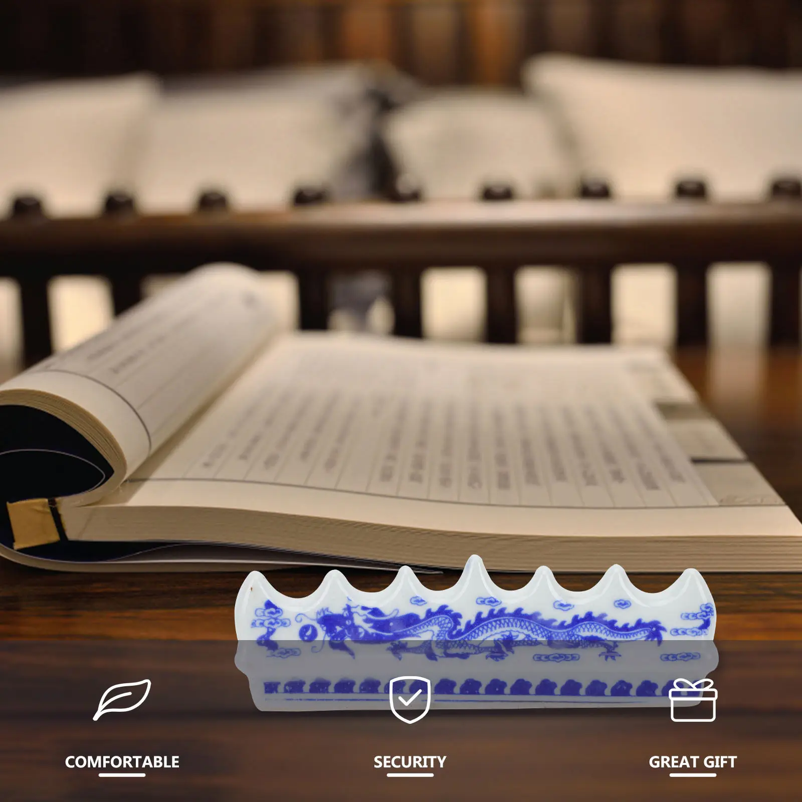 

Набор из 3 керамических подставок для каллиграфических кистей в китайском стиле, настольный держатель для ручек и кистей, подставка для чернил, принадлежности для каллиграфии