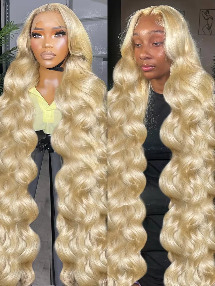 

220 Density Brazilian Honey Blonde Colored 46Inch Human wave Hair Wigs 13x4 HD Lace Front Wig Body Wave 13x6 Hd Lace Frontal Wig