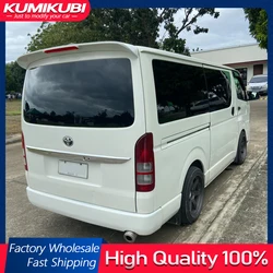 For Toyota Hiace Commuter 2005-2018 Rear Roof Spoiler WITH LED LIGHTS High Quality ABS Plastic Spoiler Trunk Boot Wing Spoiler